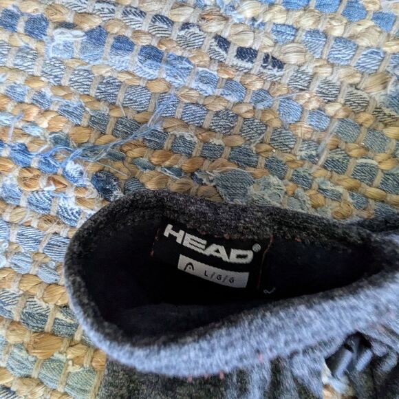 HEAD Gray Fleece Gloves Touchscreen L Winter Cold Weather Outdoors Sporty - Picture 3 of 4